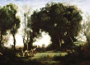 A Morning; Dance of the Nymphs(Salon of 1850-1851) camille corot